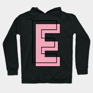 E Letter Initial Hoodie